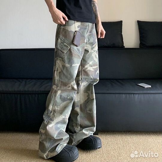 Штаны camo army cargo type vetements