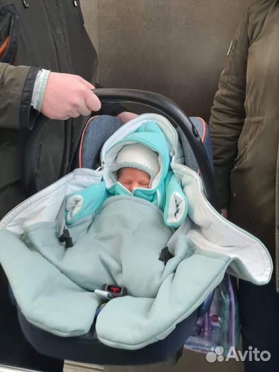 Конверт-одеяло (обнимашка) 62 размер утепленная