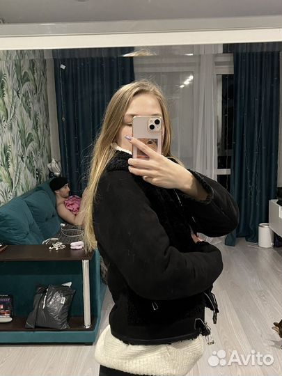 Куртка дубленка женская