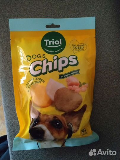 Чипсы для собак, лакомство