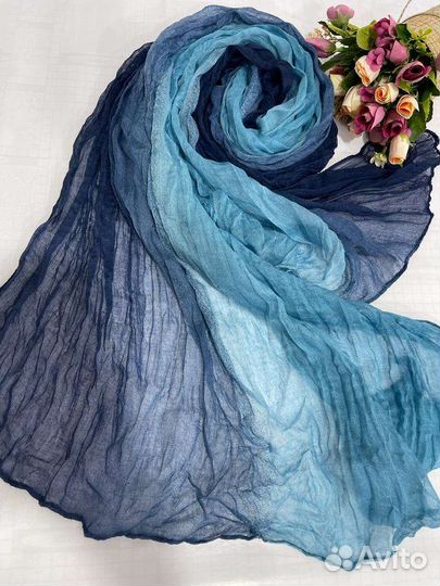 Шарфы жатые, шарфы амбре, листаем