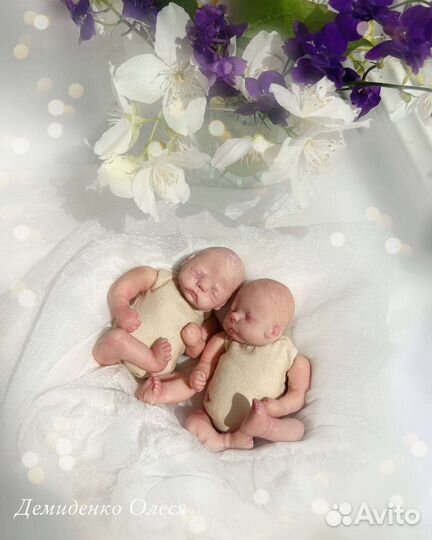 Кукла реборн мини