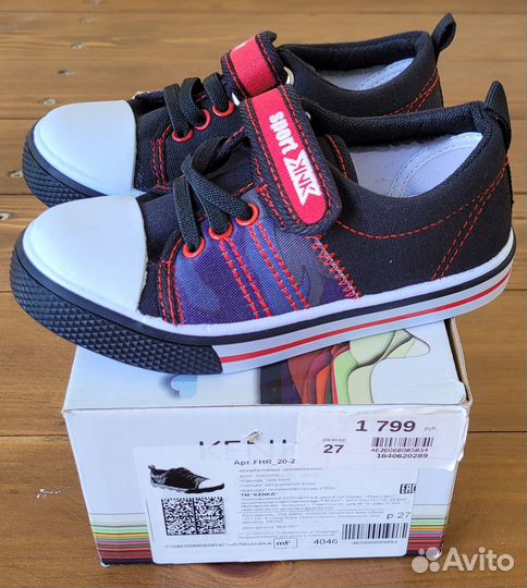 Кеды kenka новые 27 размер