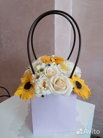 Букеты из мыльных цветов