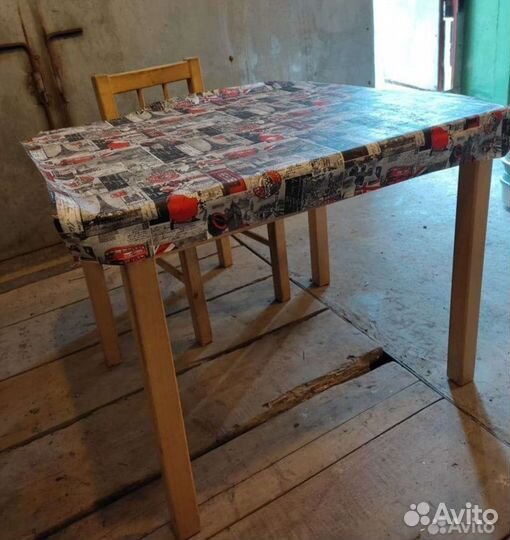 Детский стол и стул IKEA