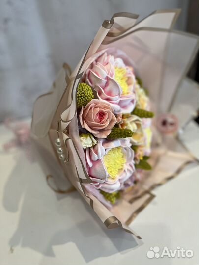 Сладкий букет из зефира