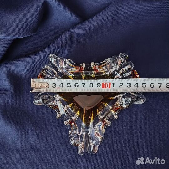 Пепельница Вазочка Чехословакия Богемия Винтаж