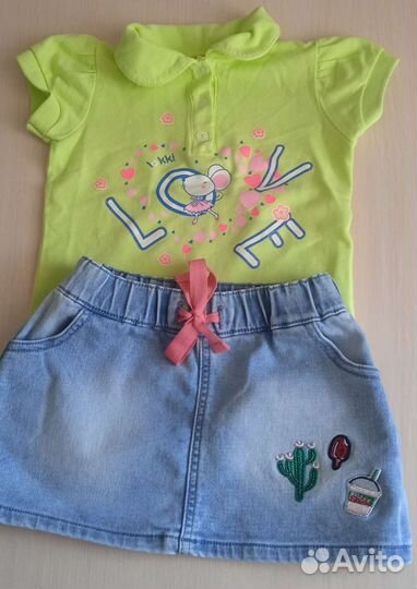 Детские вещи пакетом для девочки, раз. 92