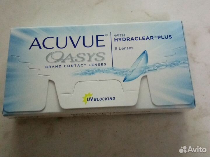 Линзы -1.50; -0.5 acuvue oasys двухнедельные