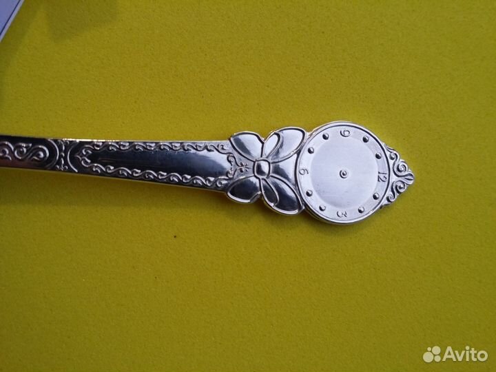 Детская серебряная ложечка. Гравировка