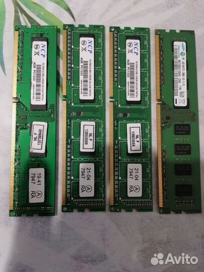 Оперативная память DDR3, 4, 2 gb 1333 для пк
