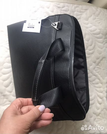 Кожаный портфель (сумка) для macbook