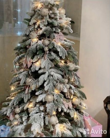 Елка искусственная литая заснеженная