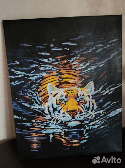 Картина нарисованная по номерам