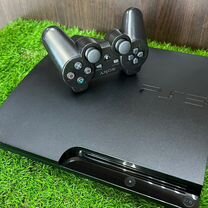 PS3 Slim 320gb + 42 игры