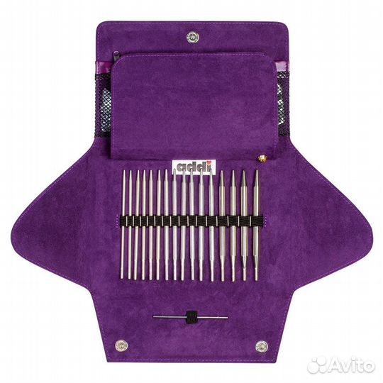 Набор круговых латунных спиц со смен.лесками addi