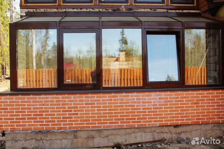 Остекление веранд алюминиевое