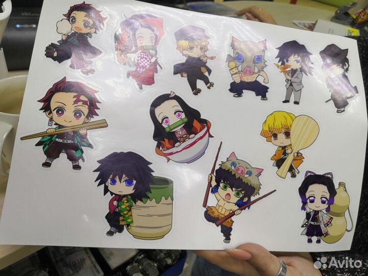 Стикеры, наклейки (печать+резка)