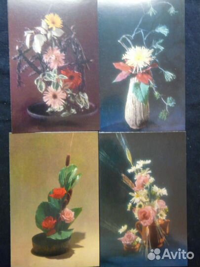 Искусство букета. Комплект из 12 открыток