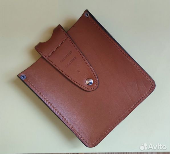 Чехол для фляги Mustang кожа 0,18 л Испания Новый