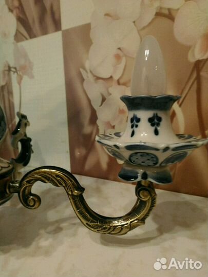 Люстра/Гжель