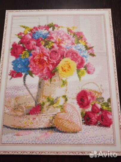 Картина Цветы (алмазная мозаика)