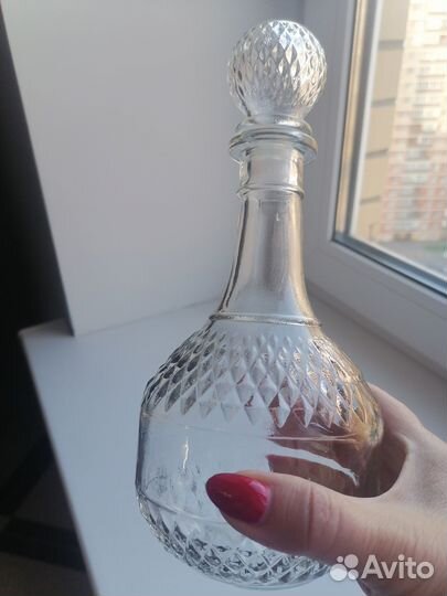 Вазочка хрусталь и графинчики стекло СССР