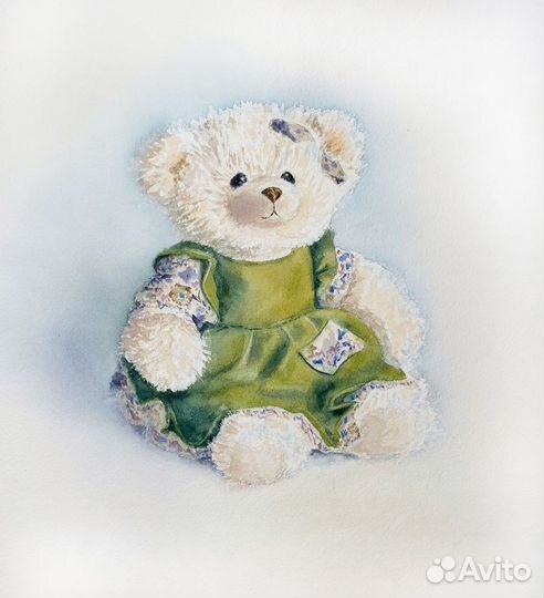 Акварель в детскую, декор