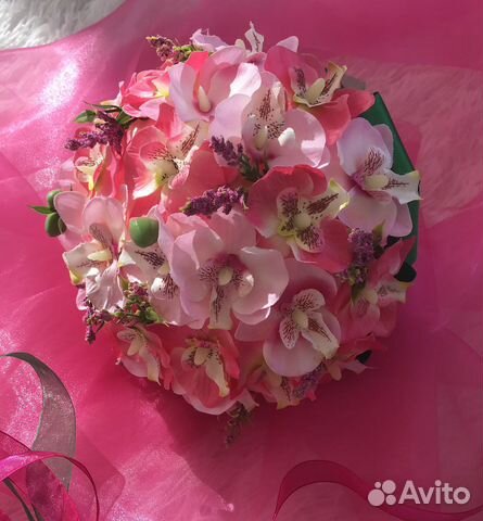 Свадебный букет дублер « Розовая орхидея»
