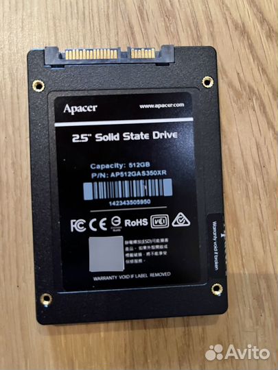 SSD apacer новый,с чеком,не разу не использовался