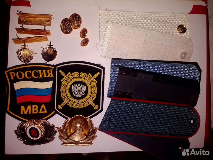 Шевроны, лычки, эмблемы, погоны мвд
