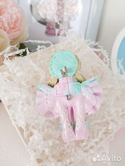 Брошь из полимерной глины