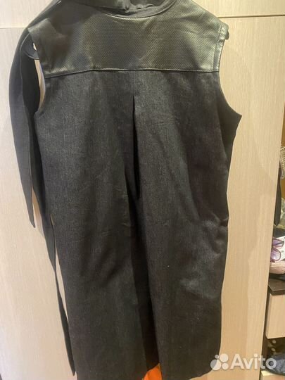 Плащ дождевик, платье джинса р 42