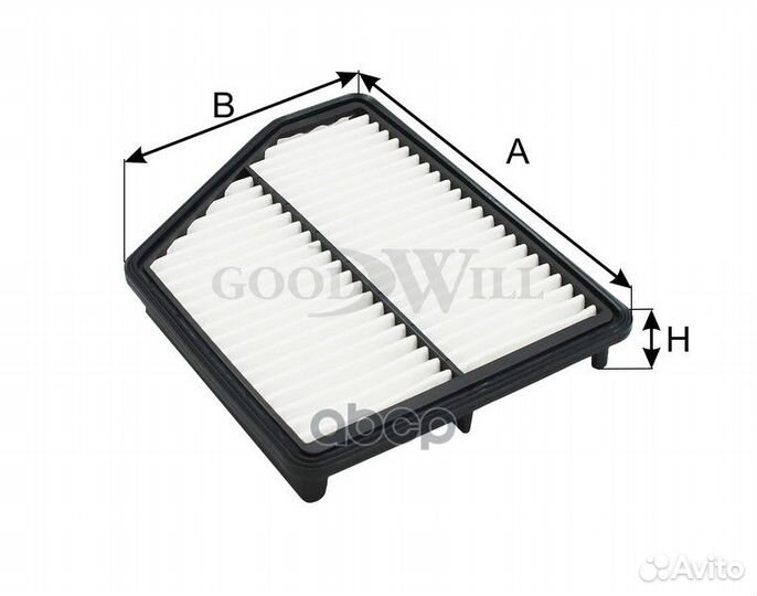 Фильтр воздушный hyundai matrix 01- AG 103