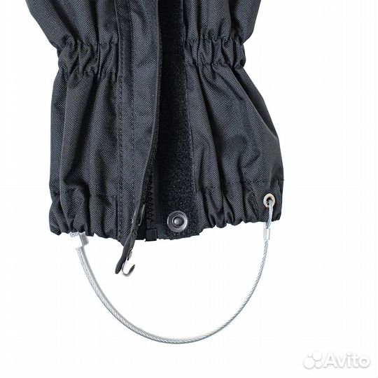 61346Фонарики (гамаши) Манарага с молнией, черный