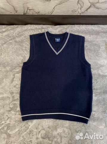 Жилет вязаный для мальчика 140