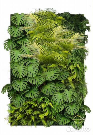 Фитостена из искусственных растений 