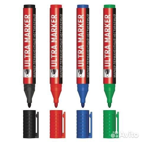 Маркеры перманентные brauberg ultra marker, набор
