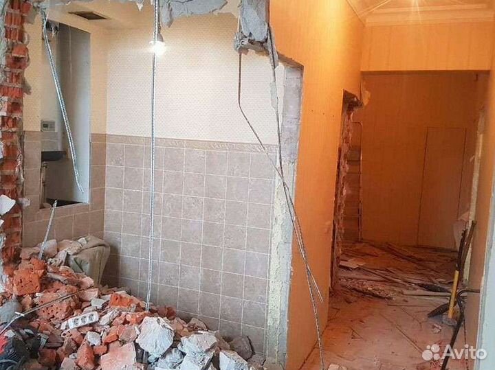 Демонтажные работы и вывоз мусора