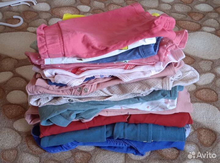 Большой пакет одежды для девочки 74-86