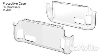 Чехол dobe для Valve Steam Deck,прозрачный,TY-2835