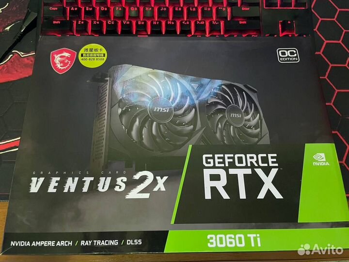 Видеокарта Msi rtx 3060 ti ventus 2x