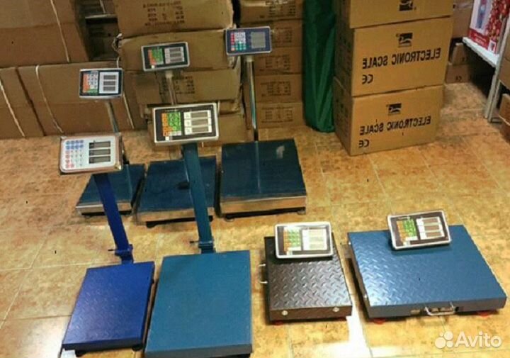 Весы торговые складские напольные