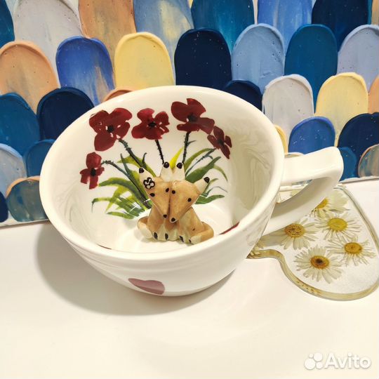 Кружка керамическая ручная работа