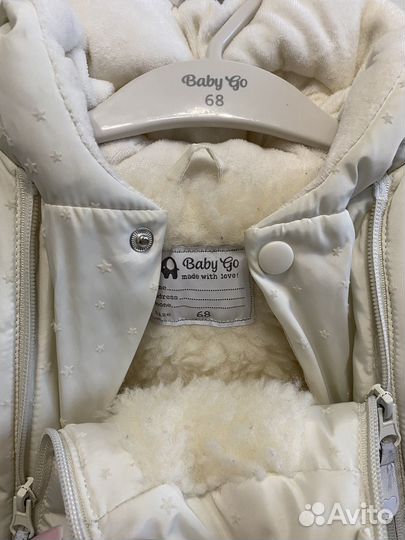 Зимний комбинезон для девочки 68