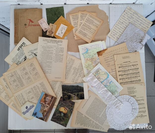 Набор для скрапбукинга. Джанкбук. Винтаж