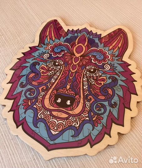 Пазлы деревянные кошка