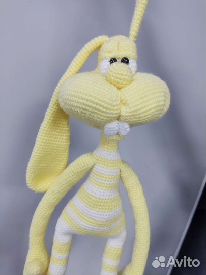 Мягкие игрушки вязанные заяц