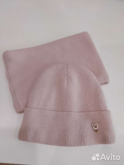 Комплект шапка и снуд для девочки