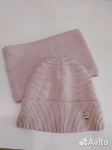 Комплект шапка и снуд для девочки